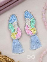 Hrilekha- The Dazzling Imprints- Resham, Beads and Sequins Embroidered Earrings