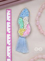 Hrilekha- The Dazzling Imprints- Resham, Beads and Sequins Embroidered Earrings