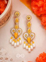 Aatapya- The Glorious Sunshine- Pearls and Stones Embroidered Earrings