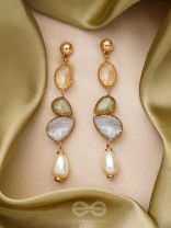 The Flowery Branch- Golden Embellished Earrings