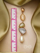 The Flowery Branch- Golden Embellished Earrings