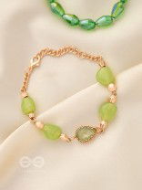 The Lush Loop- Golden Embellished Bracelet