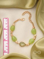 The Lush Loop- Golden Embellished Bracelet