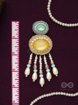 Ilvaka- The Celestial Enigma- Pearls and Stones Embroidered Earrings
