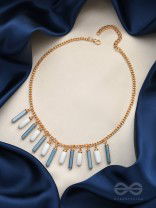 The Twilight- Golden Embellished Necklace With Anti-Tarnish Coating 