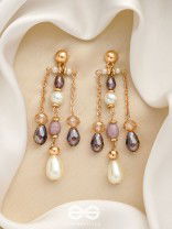 The Crystal Chandelier- Golden Embellished Earrings