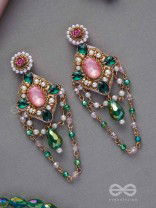 Samaalya- The Bejeweled Crown- Pearls and Stones Embroidered Earrings