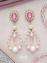 Drapsa- Drops of Rain- Pearls and Stones Embroidered Earrings