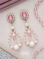 Drapsa- Drops of Rain- Pearls and Stones Embroidered Earrings