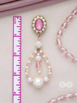 Drapsa- Drops of Rain- Pearls and Stones Embroidered Earrings