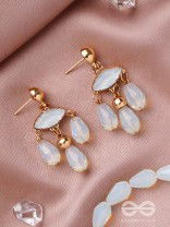 The Blue-Eyed- Golden Embellished Earrings