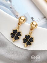 The Blooming Tale- Golden Embellished Earrings