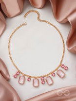 The Garden Of Evening Mists- Golden Embellished Necklace With Anti-Tarnish Coating 