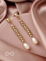 The Golden Path - Golden Pearl Earrings