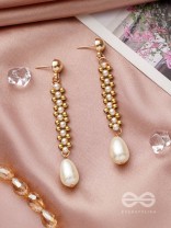 The Golden Path - Golden Pearl Earrings