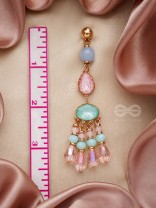 The Dazzling Drizzle- Golden Embellished Earrings