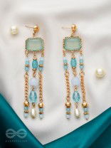 The Golden Dew- Golden Embellished Earrings