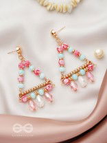 The Wonder Triangle- Golden Embellished Earrings