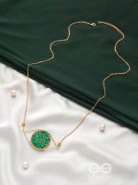 The Starry Eyed- Golden Embellished Necklace With Anti-Tarnish Coating 