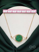 The Starry Eyed- Golden Embellished Necklace With Anti-Tarnish Coating 