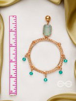 The Regal Ring- Golden Embellished Earrings