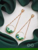 The Ocean Bed- Golden Embellished Earrings