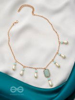 The Guardian Angels- Golden Pearl Necklace With Anti-Tarnish Coating