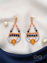 The Tribal Charm - Golden Embellished Earrings