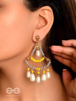 The Pearly Kite- Golden Pearl Earrings