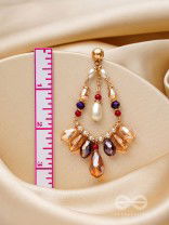 The Jazzy Jive- Golden Embellished Earrings