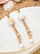 The Stellar Dawn- Golden Embellished Earrings