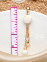 The Stellar Dawn- Golden Embellished Earrings