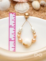 The 'Sea'nic Beauty - Golden Embellished Earrings