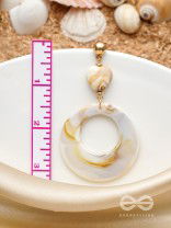 The 'Sea'sational- Golden Embellished Earrings