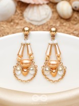 The Crystal Chandelier- Golden Embellished Earrings