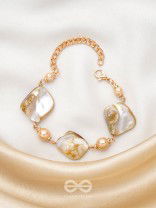 The Ocean Wonder- Golden Embellished Bracelet