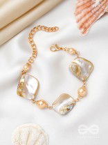The Ocean Wonder- Golden Embellished Bracelet