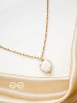 The Ivory Beach- Golden Embellished Necklace With Anti-Tarnish Coating