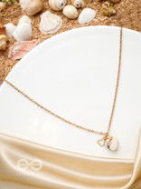 The Beach Romance- Golden Embellished Necklace With Anti-Tarnish Coating