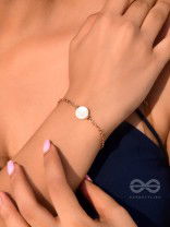 The Snow Crystal- Golden Embellished Bracelet