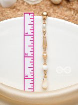 The Dewfall- Golden Embellished Earrings