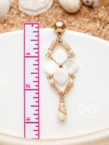 The Arctic Charm- Golden Embellished Earrings