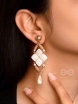 The Arctic Charm- Golden Embellished Earrings