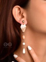 The Rope of Sand- Golden Embellished Earrings