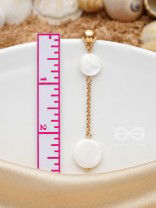 The Shell Shower- Golden Embellished Earrings