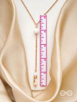 The Pearl Shower- Golden Embellished Necklace With Anti-Tarnish Coating 