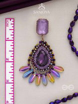 Shraayava- The Blooming Flower-  Stones and Glass Beads Embroidered Earrings