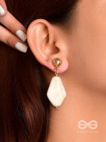 Rock' On- Golden Embellished Earrings