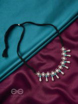 The Beryl Coronet- Oxidised Silver Necklace