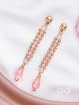 The Rose Vine- Golden Embellished Earrings